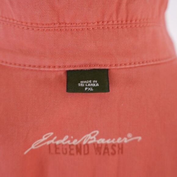 Eddie Bauer PXL Legend Wash‎ Canvas Peach Utility Jacket - Picture 10 of 11